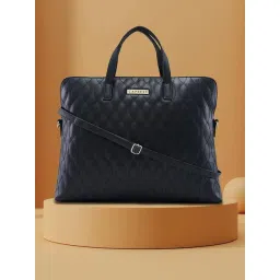 Caprese Mubi Black Quilted Laptop Bag-picture-39