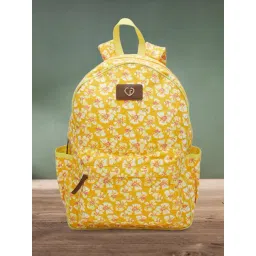 Caprese Shay Yellow Printed Laptop Backpack-picture-40