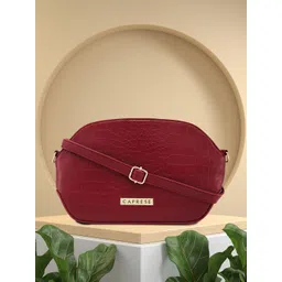 Caprese Textured Structured Sling Bag-picture-38