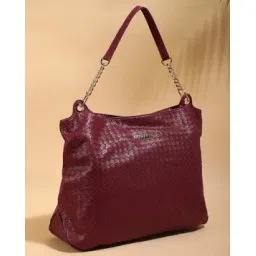 caprese Textured Tote Bag with Chain Strap-picture-13