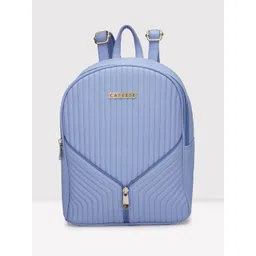Caprese Women Striped Leather Backpack-picture-28