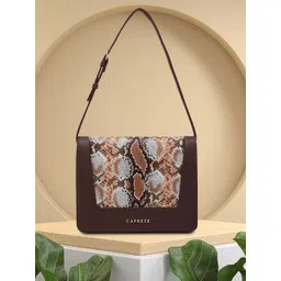 Caprese Women Vittoria Animal Printed Structured Shoulder Bag-picture-15