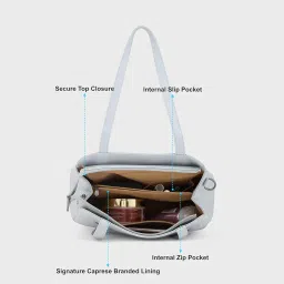 caprese womens CHIA S Medium GREY Satchel image 5