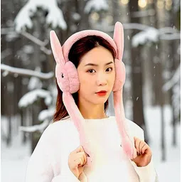 capsy fashion Rabbit Design Ear Moving Winter Earmuff for Girls & Kids Ear Muff-picture-24