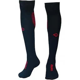 captain lead to win Goal Plus Soccer Socks, Knee High Stretchable,UV Ray Protection football stockings,football socks (IN, Alpha, Free Size, 1, BLACK)-picture-29