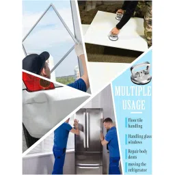 Car Dent Remover Puller, Aluminum Suction Cup Tool Kit for Car Dent Repair, Grabo Suction Cup, Durable Dent Ding Remover with Microfiber Towel, Ideal for Car Bodywork Panel, Glass, and Tile Moving image 4