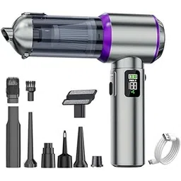 Car Vacuum Cleaner Portable, 22000PA High Power Handheld Vacuum Cordless with Brushless Motor & LED Light, Small Vacuum for Car, Home, Pet, Office-image-27