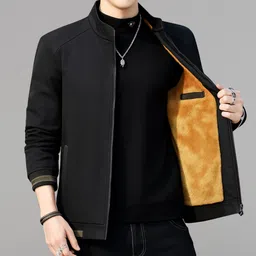 caraba Men Solid Casual Jacket-picture-24