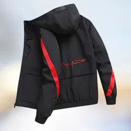 caraba Men Solid, Striped Bomber Jacket-picture-26