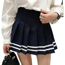 caracola Girl High Wast Pleated Skirt Short Skater Tennis Skirt Mini Skirt Women Pleated Skirt for Girls Women Stylish Long Skirt for Women Stylish | Skirts for Women's Above Knee Skirt-picture-14