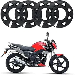 Carbon Pattern Wind Design Front/Rear Pro Disc Wheel Cover 17 Inch Fairing Kit for TVS Raider & All Universal Bikes-picture-10
