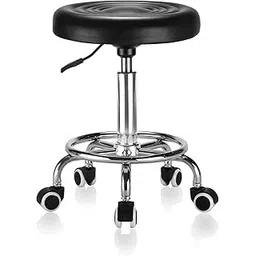 Carda Craft Adjustable Height Stool Features a Height Range of 17 to 22 inches, Making it Suitable for Various Settings Such as Kitchens, Offices, and cafeterias. It Comes with White Caster Wheels-picture-19