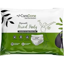 Caredone Disposable Period Panties for Women | 360° Sanitary Protection for Heavy Flow | No Leakage, No Rashes, No Discomfort | Maternity Panties with High Absorbency. (Size - 3XL, 5 Panties)-picture-21