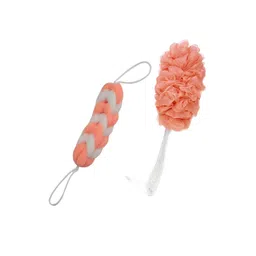 CareDone Set of 2 Soft Back Scrubber Loofah With Long Handle Loofah-picture-27