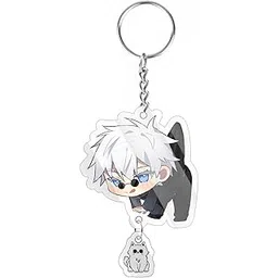 careflection Jujutsu Kaisen Keychain Hanging Anime Transparent Acrylic Pendant-picture-18