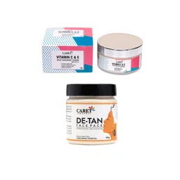 CARET ORGANIC Set Of 2 Vitamin E Radiance Cream - 50 g & De-Tan Face Pack - 100 g-picture-34