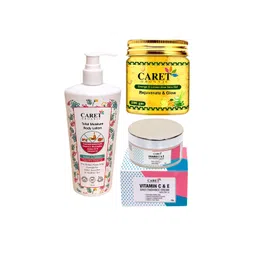 CARET ORGANIC Set Of 3 Total Moisture Body Lotion With Aloevera Gel & Daily Radiance Cream-picture-30
