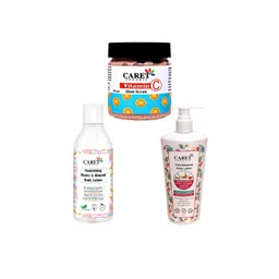 CARET ORGANIC Set Of 3 Vitamin C Glow Scrub With Total Moisture Body Lotion & Honey Lotion-picture-39