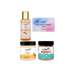 CARET ORGANIC Set of 4 Face Wash, Vitamin C Glow Scrub, Haldi Chandan Face Pack & Soap-picture-22