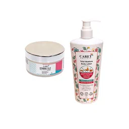 CARET ORGANIC Vitamin C & E Daily Radiance Cream 50 g With Total Moisture Body Lotion 200-picture-17
