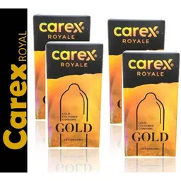 carex GOLD COLOURED CONDOMS 4*10pic Condom Condom-picture-15