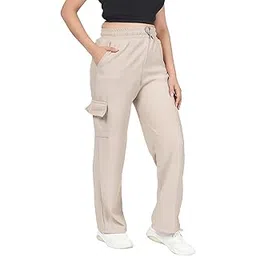 Cargo Lower for Girls & Women | Regular Fit Cotton Pants with 4 Utility Pockets | Stylish, Comfortable & Trendy Bottomwear for College, Travel, Casual Use-picture-51