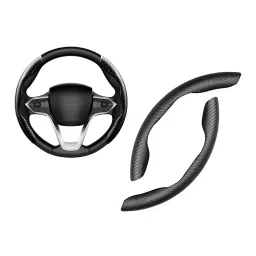 CARIZO CI224418 Non-Slip Steering Wheel Cover for Toyota Innova Crysta New (Set of 2) image 1