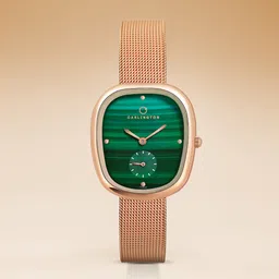 Carlington Iconic Series Premium Ladies Wrist Watches Analog Watch - For Women CT 2048 RoseGreen-picture-13