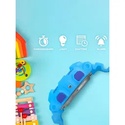 CARLINGTON Junior Kids Printed Digital Multi Function Watch Junior 9121 Blue image 5