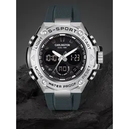 CARLINGTON Men Printed Analogue And Digital Watch CT 9107 Teal-picture-30