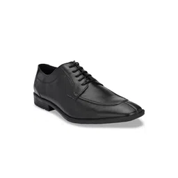 CARLO ROMANO Men Black Leather Formal Derbys-picture-34