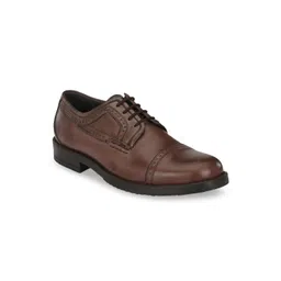 CARLO ROMANO Men Brown Derbys-picture-25