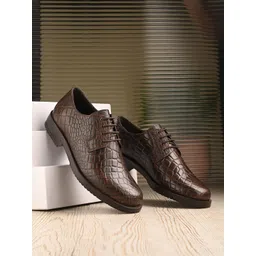 CARLO ROMANO Men Textured Formal Derbys-picture-32