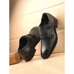 CARLO ROMANO Men Textured Formal Monk Shoes-picture-37