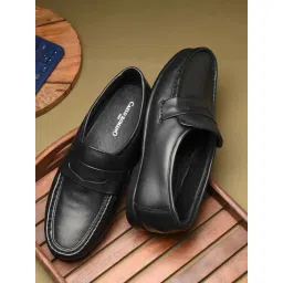 Carlo Romano Men's Black Formal Loafers-picture-36
