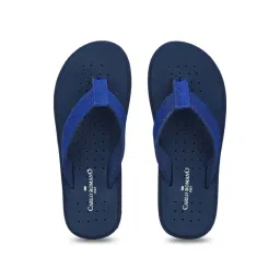 Carlo Romano Men's Blue Flip Flops-image-0
