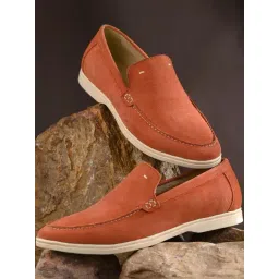 Carlo Romano Men's Orange Casual Loafers-picture-40