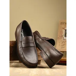 CARLO ROMANO Solid Men Leather Loafers-picture-21