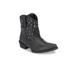 CARLO ROMANO Woman Black Genuine Leather Half Ankle Boots-picture-39