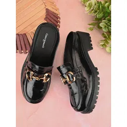 CARLO ROMANO Women Buckle Embellished Heeled Lightweight Mules-picture-24