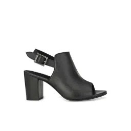 Carlo Romano Women's Black Back Strap Sandals-picture-20