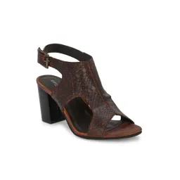Carlo Romano Women's Brown Ankle Strap Sandals-picture-12