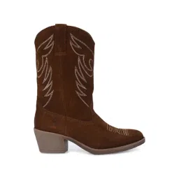 Carlo Romano Women's Brown Cowboy Boots-picture-44