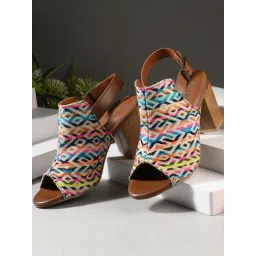 Carlo Romano Women's Multicolor Back Strap Sandals-picture-22