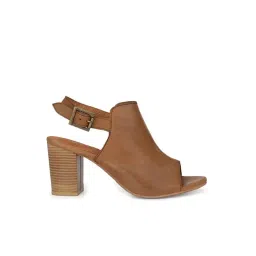 Carlo Romano Women's Tan Back Strap Sandals-picture-42