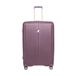 Carlton Gemma Purple Striped Large Hardside 360 Checked Luggage-picture-20