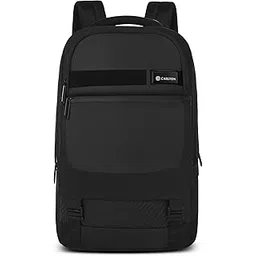 carlton Laptop Backpack 20L With Rain Cover, Pockets for Hard drive, Passport Pocket & Air Cushion System | Midnight Black | Dorset 03-picture-46