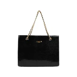 Carlton London Black Textured Medium Tote Handbag-picture-18