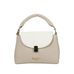 Carlton London Cream Textured Medium Handbag-picture-11