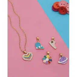 carlton london Girls Gold-Plated Trinket Pendant-picture-42